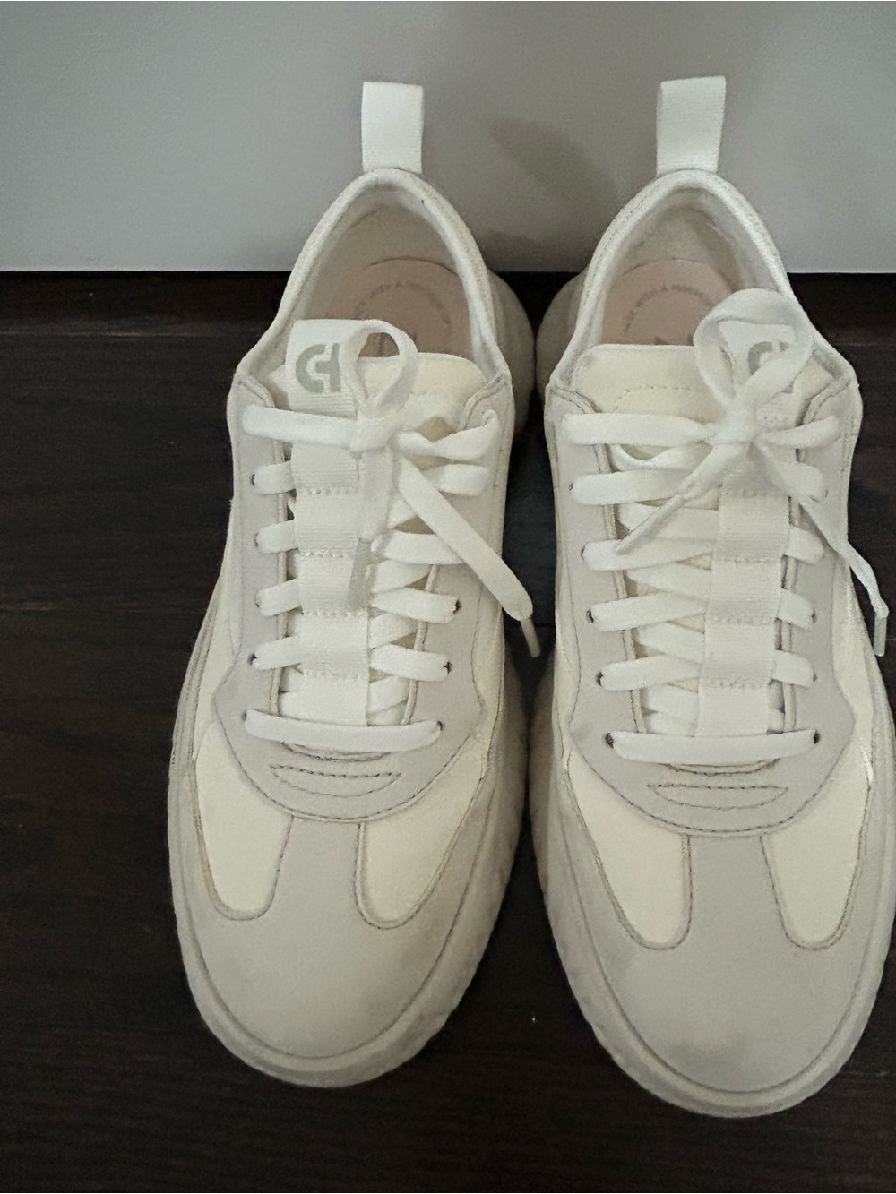 Cole Haan Generation Zerogrand II FlowerFoam White Silver Sneakers W34513 Sz 7B